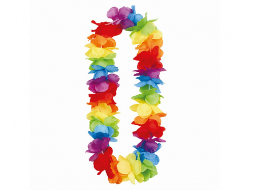 Colier hawaiian - curcubeu - 120 cm - 1 buc.