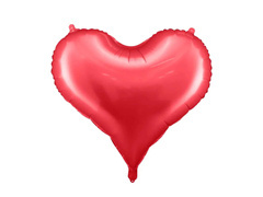 Balon folie Inimă roșu - 61 x 53 cm - 1 buc.