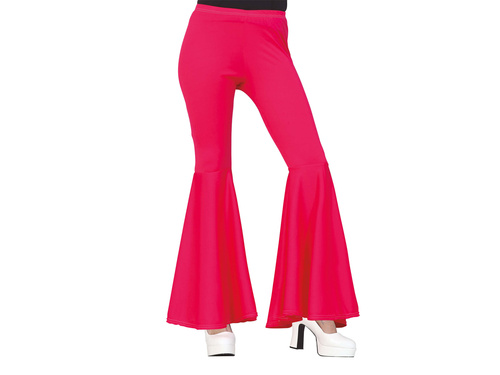 Pantaloni cu fund clopot roz