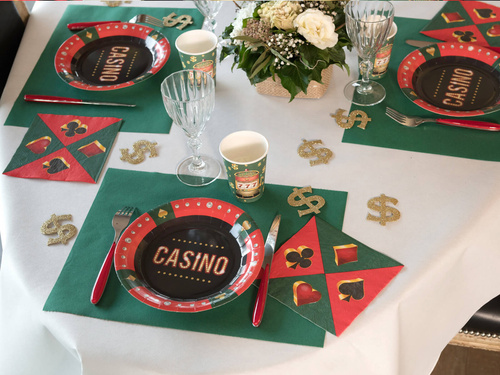 Farfurii Casino - 22,5 cm - 10 buc.