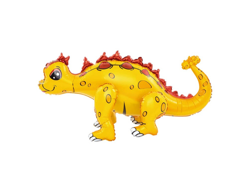 3D Ankylosaurus balon folie galben - 73 cm - 1 buc.