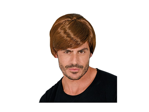 Peruca maro pentru un bărbat