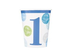 Cupe aniversare Birthday Dots - 270 ml - 8 buc.