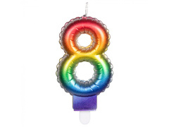 Lumânare colorată pentru numere - 8 - opt