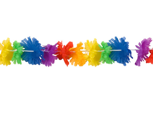 Ghirlandă hawaiiană multicoloră - 300 cm - 1 buc.