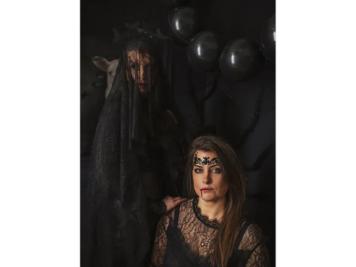 Cristale de față autoadezive negru - 1 op.