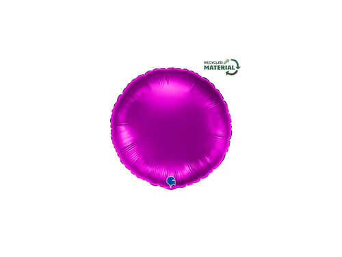 Balon rotund din folie mov - 14" - 1 buc.