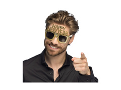 Ochelari de petrecere bling bling "Happy New Year" aur