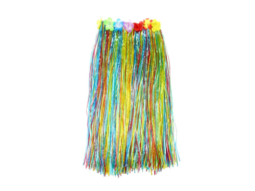 Fustă hawaiiană lungă multicoloră - 1 buc.