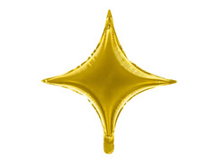 Balon cu stea aurie - 42 cm - 1 buc.