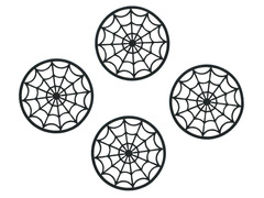 Suport de cană - Cobweb - 10 cm - 4 buc.