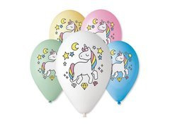 Baloane pastel unicorn - Magic Night - 30 cm - 5 buc.