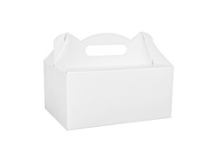 Cutii decorative albe pentru tort - 6 buc.