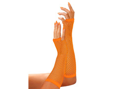Mănuși portocalii din plasă - 33 cm