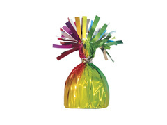 Greutatea foliei pentru baloane umplute cu heliu - curcubeu - 176 g.