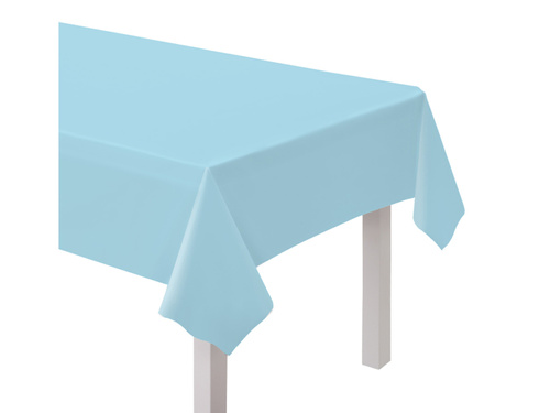 Față de masă din hârtie albastră - 137 x 274 cm - 1 buc.