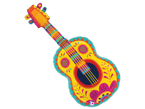 Balon colorat din folie Guitar - 58x81 cm - 1 buc.