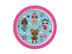 LOL Farfurii surpriză pentru ziua de naștere - 18 cm - 8 buc.