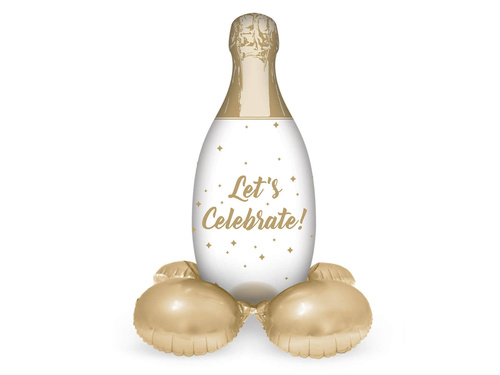 Sticlă de șampanie în picioare balon din folie - 86 cm