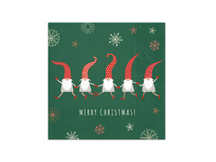 Șervețele de Crăciun Pitici de Crăciun - 33 cm - 20 buc.