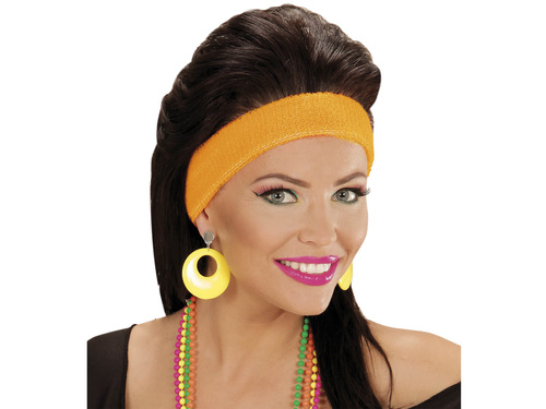 Cercei clip-on galben neon