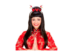 Peruca neagră Geisha