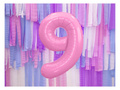Balon din folie numărul 9 roz - 86 cm - 1 buc.