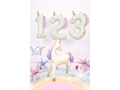Balon de folie Unicorn numărul 1 - 93 cm - 1 buc.