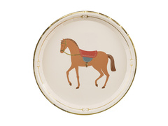 Farfurii de hârtie Cal - 23 cm - 6 buc.