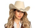 Pălărie de cowboy bej - 1 buc.