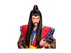 Peruca lungă de samurai japonez