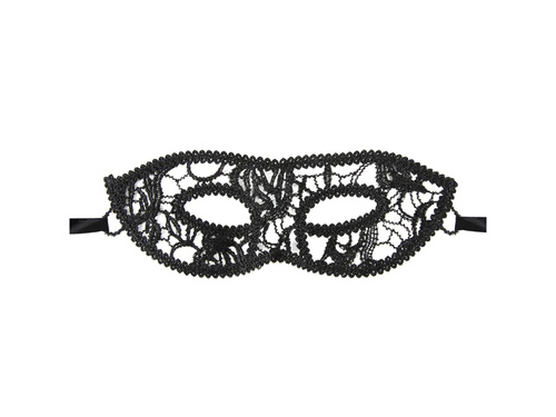 Mască cu minge de dantelă neagră - 1 buc.
