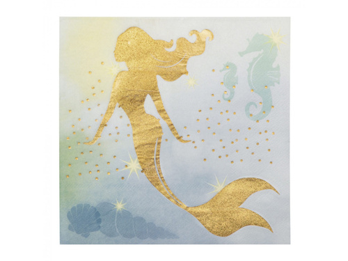 Șervețele de ziua sirenei - 33 cm - 20 buc.