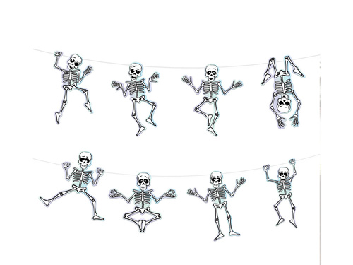 Ghirlandă schelete - 200 cm - 1 buc.