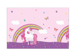 Față de masă aniversară Unicorn - 120 x 180 cm - 1 buc.