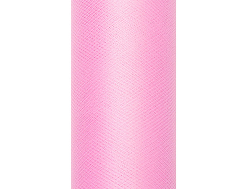 Tul simplu roz - 30 cm x 9 metri - 1 buc.