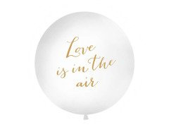 Balon uriaș imprimat Love is in the air - 1 metru - 1 buc.