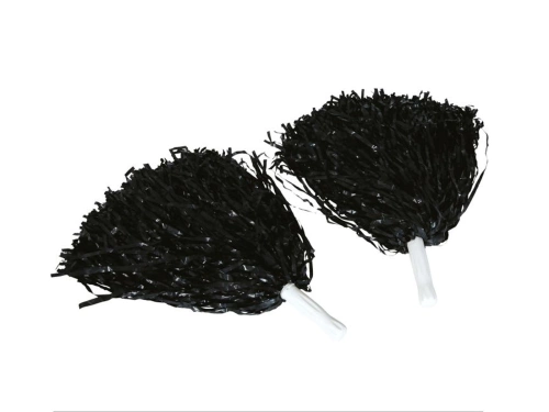 Pompoane pentru majorete negru - 2 buc.