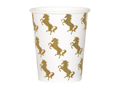 Cupe aniversare unicorn - 210 ml - 10 buc.