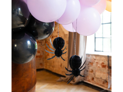 Rozeta de agățat decorațiune Spider pentru Halloween - 2 buc.