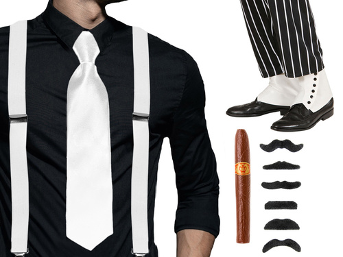 Set gangster alb - 1 set.