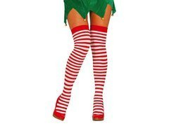 Ciorapi de elf roșii și albi