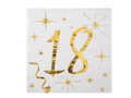 Șervețele pentru a 18-a aniversare - 12,5 cm - 20 buc.