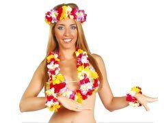 Set - set hawaiian colorat - 4 piese