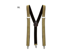 Bretele din lurex auriu