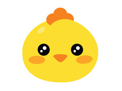 Decorațiune Chickadee cu două fețe - 31 x 30 cm