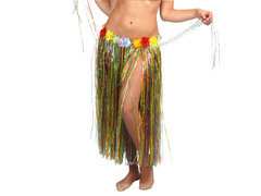 Fustă hawaiiană lungă multicoloră - 1 buc.