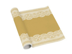 Pânză de masă decorată cu model auriu - 40 cm x 5 m - 1 buc.