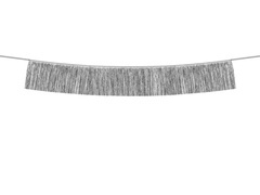 Ghirlandă cu ciucuri argintii - 135 cm - 1 buc.