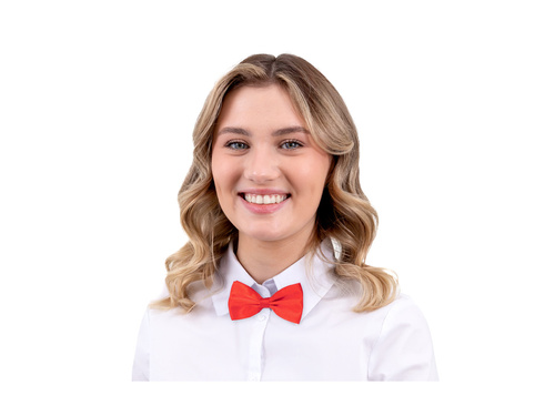 Papion clasic roșu - 7 x 12 cm - 1 buc.